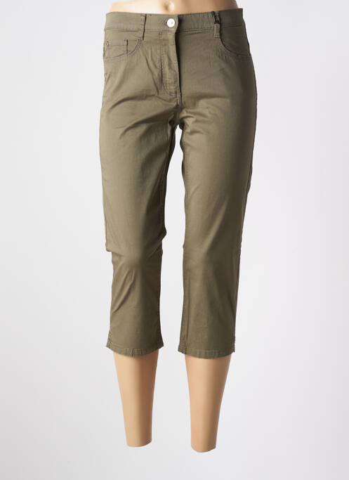 Pantacourt stretch taille normale vert BETTY BARCLAY femme