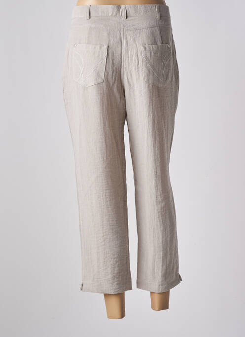 Pantalon 7/8 beige CHRISTINE LAURE pour femme