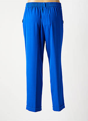 Pantalon droit taille haute taille haute bleu TINTA STYLE femme