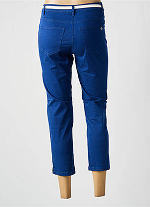 Pantacourt tissage popeline taille normale bleu BETTY BARCLAY femme