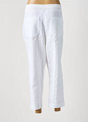 Pantalon 7/8 blanc CHRISTINE LAURE pour femme seconde vue