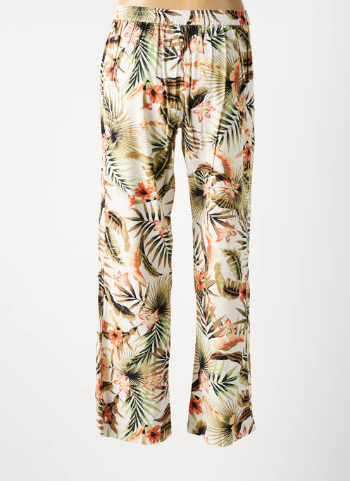 Pantalon droit beige CHRISTINE LAURE pour femme