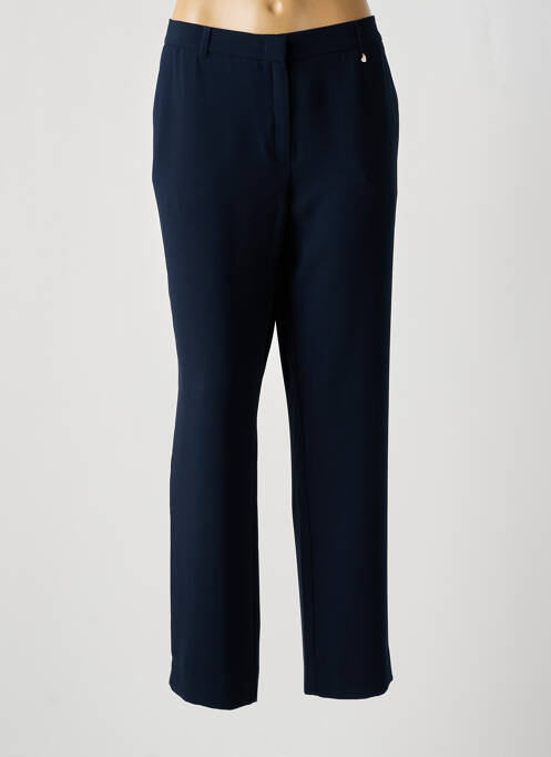 Pantalon droit bleu CHRISTINE LAURE pour femme