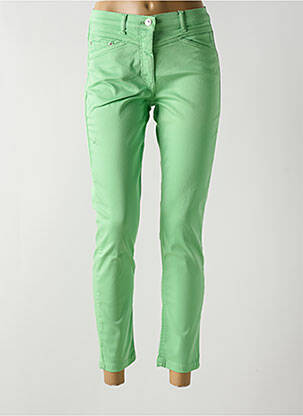 Pantalon 7/8 taille haute taille haute vert BETTY BARCLAY femme