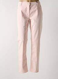 Pantalon slim tissage popeline taille normale rose BETTY BARCLAY femme
