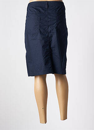 Jupe mi-longue coupe droite bleu CECIL femme