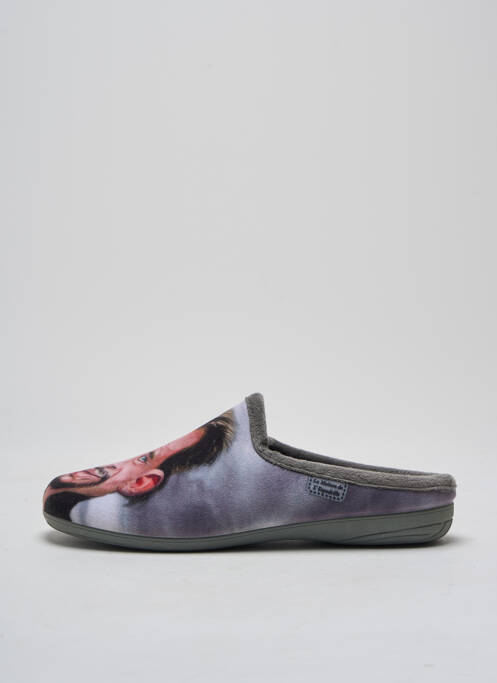 Chaussons/Pantoufles gris LA MAISON DE L'ESPADRILLE pour homme