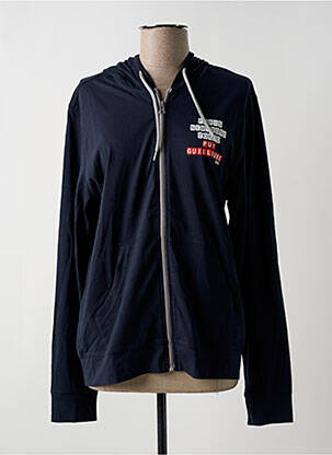 Veste casual col rond bleu KAPITALES femme