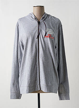 Veste casual col rond gris KAPITALES femme