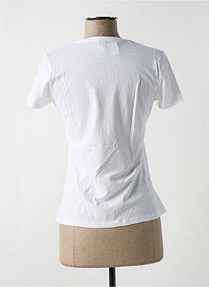 T-shirt coupe droite manches courtes blanc KAPITALES femme