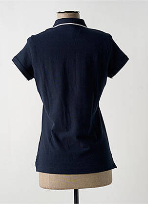 Polo stretch manches courtes bleu KAPITALES femme