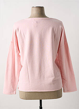 Sweat-shirt coupe over-size manches longues rose KAPITALES femme