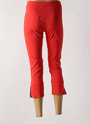 Pantacourt stretch taille normale orange HALOGENE femme