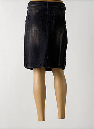 Jupe mi-longue coupe droite noir FRED SABATIER femme