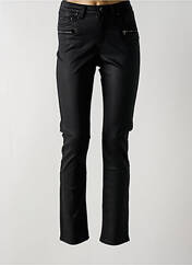 Pantalon slim noir MEI GAO pour femme seconde vue