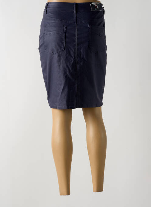 Jupe mi-longue bleu S.QUISE pour femme