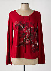T-shirt rouge DECA pour femme seconde vue
