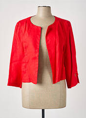 Veste chic rouge FEMMES JE VOUS AIME pour femme seconde vue