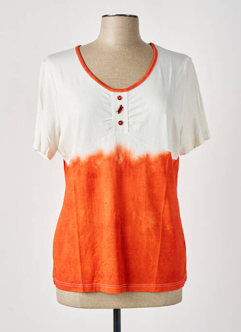 T-shirt orange MERI & ESCA pour femme