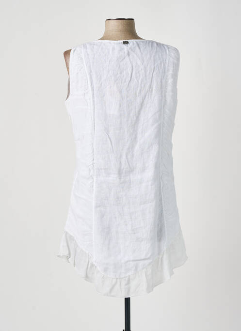 Tunique sans manche blanc FRED SABATIER pour femme