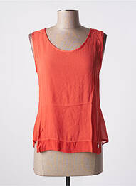 Top coupe fluide sans manche rouge LOLITAS&L femme