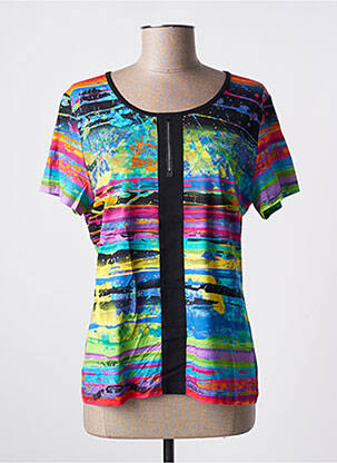 Top tissage jersey manches courtes bleu MERI & ESCA femme