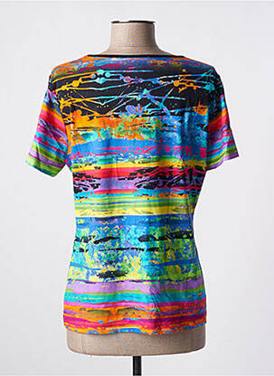 Top tissage jersey manches courtes bleu MERI & ESCA femme