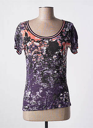 Top stretch manches courtes noir SOGGO femme