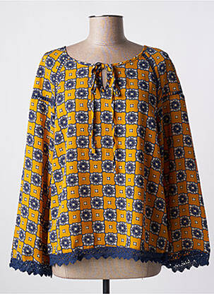 Blouse jaune EXQUISS'S pour femme