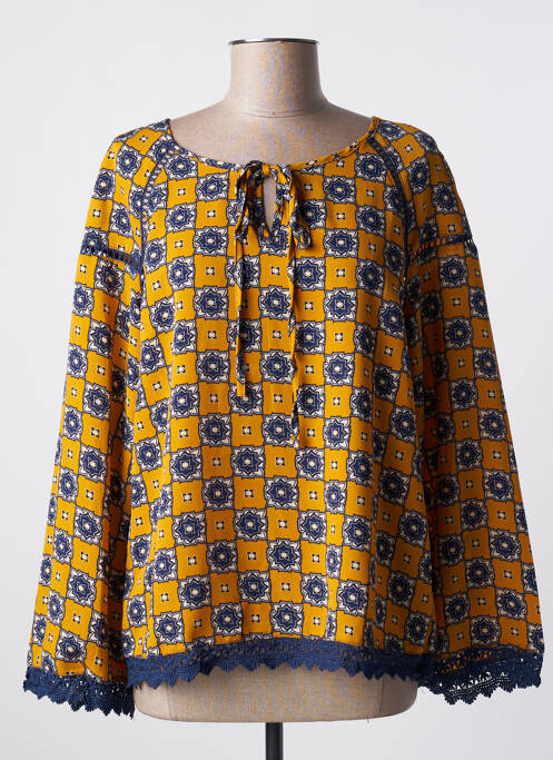 Blouse jaune EXQUISS'S pour femme