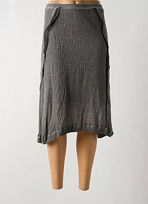 Jupe mi-longue coupe évasée gris FRED SABATIER femme