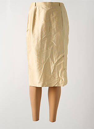 Jupe mi-longue taille à pinces beige BASLER femme