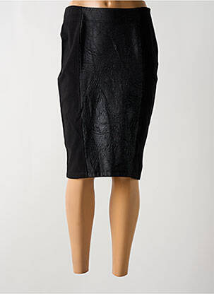 Jupe mi-longue stretch noir TELMAIL femme