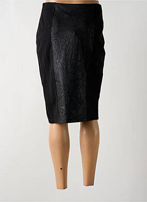 Jupe mi-longue stretch noir TELMAIL femme