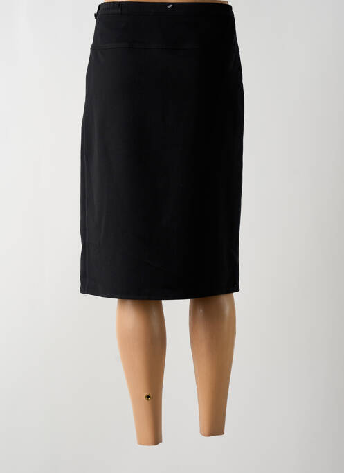 Jupe mi-longue taille à pinces noir NIKI PARIS femme