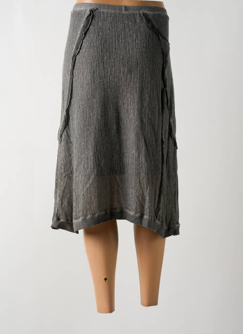 Jupe mi-longue gris FRED SABATIER pour femme