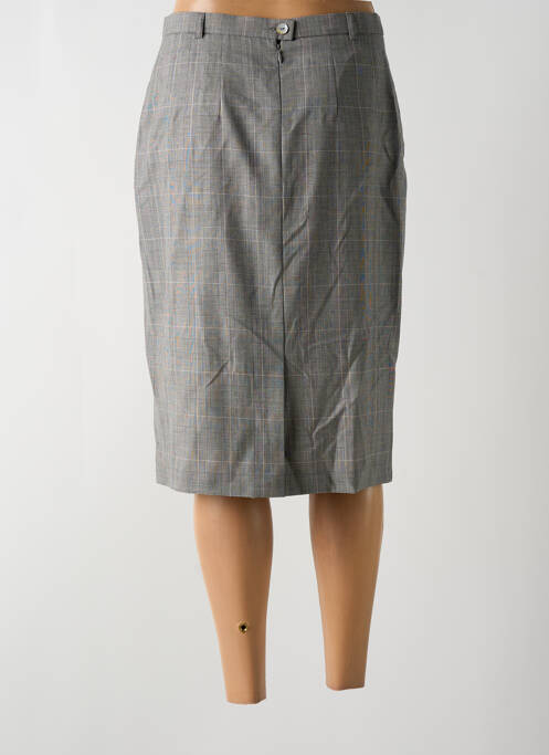 Jupe mi-longue gris HAUBER pour femme