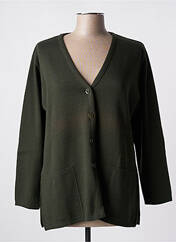 Gilet manches longues vert MONTAGUT pour femme seconde vue