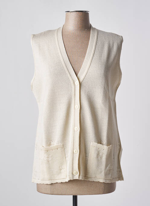 Gilet sans manche beige GRIFFON pour femme