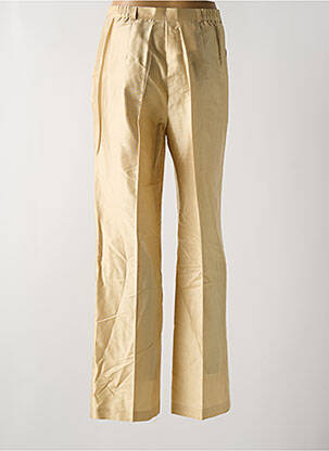 Pantalon droit taille à pinces taille normale beige BASLER femme