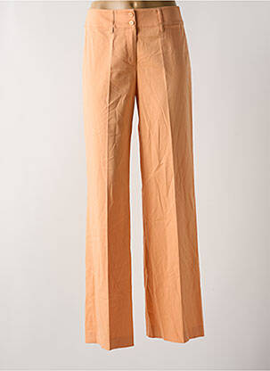 Pantalon droit stretch taille normale orange HAUBER femme