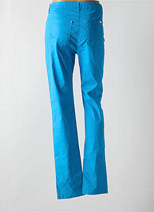 Pantalon slim tissage enduit taille normale bleu CARLA KOPS femme