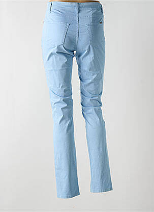 Pantalon slim tissage popeline taille normale bleu COWEST femme