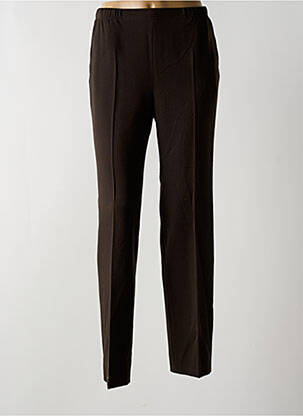 Pantalon droit stretch taille normale marron QUATTRO femme