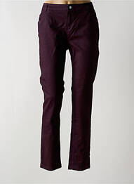 Pantalon slim stretch taille normale violet AKELA KEY femme