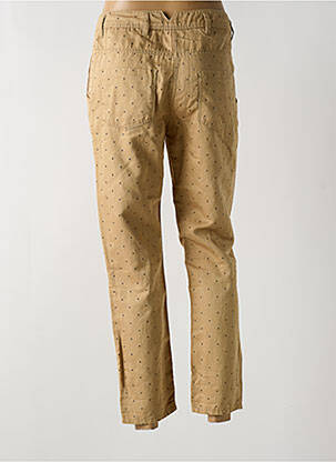 Pantalon 7/8 taille à pinces taille normale beige BELLEROSE femme