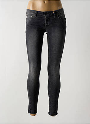 Jeans skinny stretch taille basse gris BSB femme