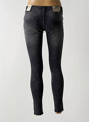 Jeans skinny stretch taille basse gris BSB femme