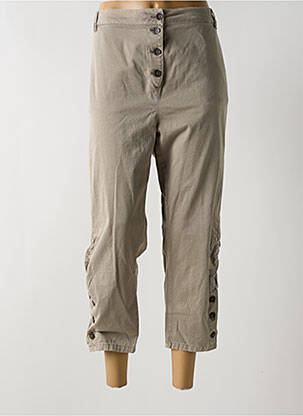 Pantalon 7/8 taille haute taille haute gris FRED SABATIER femme