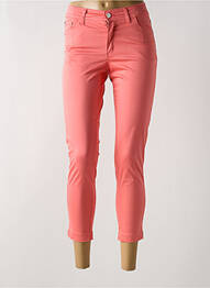 Pantalon 7/8 stretch taille normale rose COWEST femme